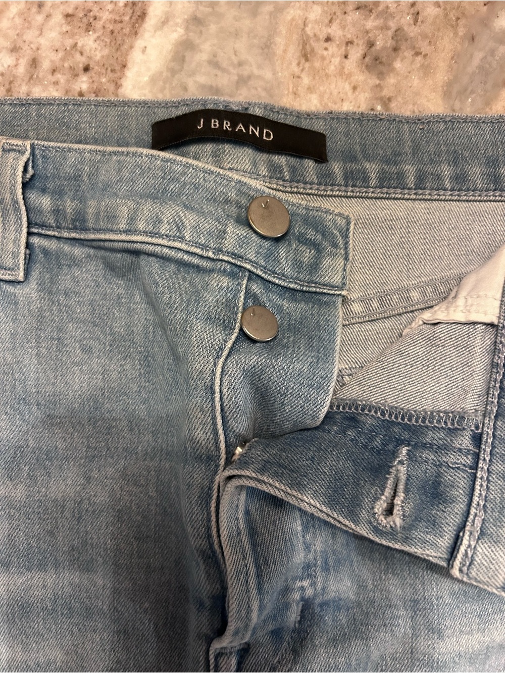J Brand Light Blue Jean Skirt button up